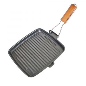 Nonstick Square Griddle Pan 24cm Grill Pan