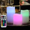 Flameless Scented Candles Colour Changing Candles