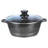 36cm Casserole Saucepan Cooking Pot Stew Pan with Glass Lid