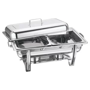 Stainless Steel Double Pan Chafing Dish Food Serving Warmer