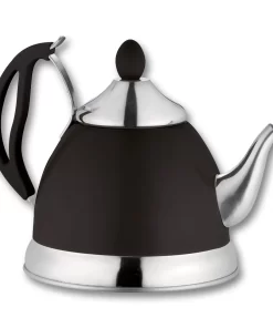 1.5Litre Stainless Steel Whistling Kettle Travel coffee Tea Pot Black