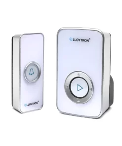 Lloytron Wireless Door Chime Main Plug-in Doorbell White